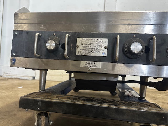 STAR 24" 624TF 20,000 BTU PROPANE THERMOSTATIC COUNTERTOP GRIDDLE