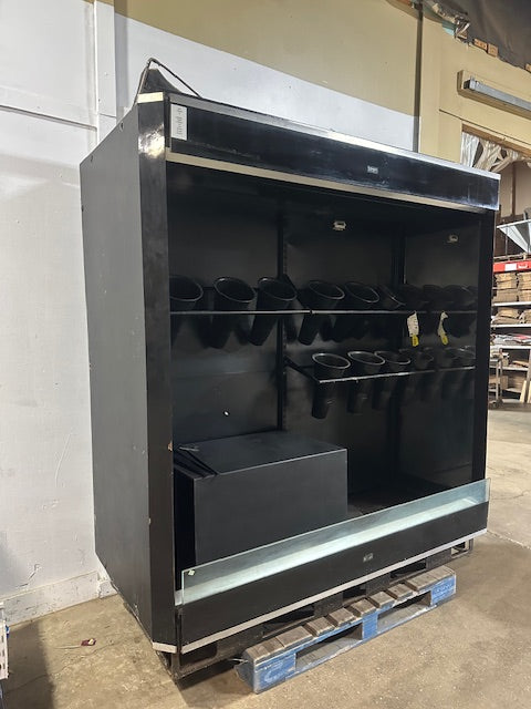"BORGEN SYSTEM RR80"REMOTE UNIT LIGHTED 76"W FLORAL DISPLAY CASE W/ 11 POT, 115V