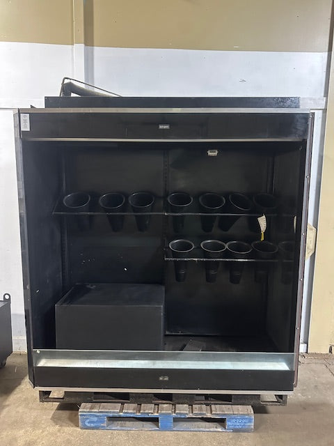 "BORGEN SYSTEM RR80"REMOTE UNIT LIGHTED 76"W FLORAL DISPLAY CASE W/ 11 POT, 115V