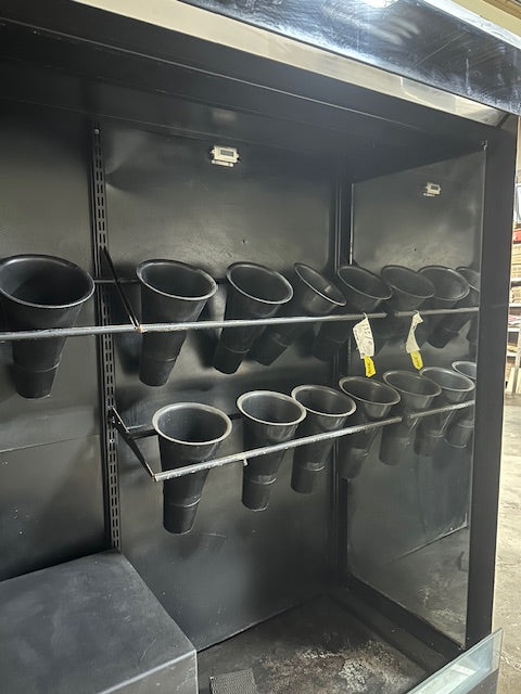 "BORGEN SYSTEM RR80"REMOTE UNIT LIGHTED 76"W FLORAL DISPLAY CASE W/ 11 POT, 115V