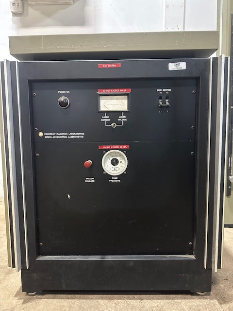 "COHERENT"RADIATION LABORATORIES MODEL 42 INDUSTRIAL LASER SYSTEM