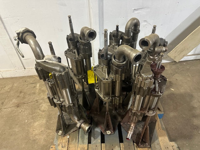 LOT OF 6 INDUSTRIAL GRACO 218-524 STAINLESS STEEL DISPLACEMENT PUMPS