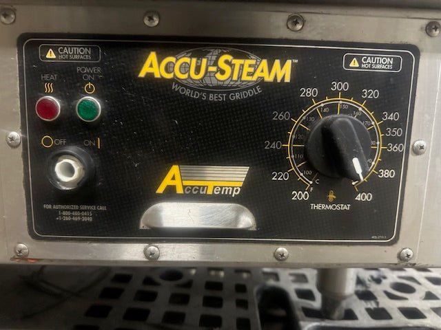 ACCUTEMP EGF2083A3608 ELECTRIC 3PH COMMERCIAL THERMOSTATIC STEAM CHAMBER GRIDDLE - Second Life - Equipment - collection_name