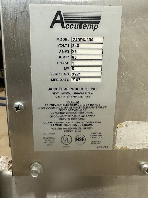 ACCUTEMP STEAM N HOLD 240D6 - 300 ELECTRIC 1ph COUNTERTOP CONVECTION STEAMER - Second Life - Equipment - collection_name