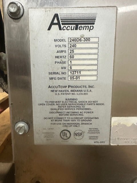 ACCUTEMP STEAM N HOLD 240D6 - 300 ELECTRIC 1ph COUNTERTOP CONVECTION STEAMER - Second Life - Equipment - collection_name
