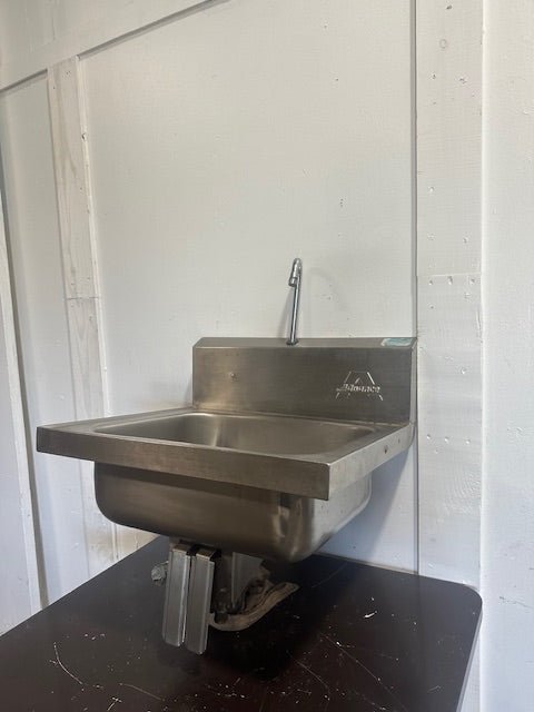 ADVANCE FOOD SERVICE HANDS FREE STAINLESS STEEL WALL MOUNTED HAND WASH SINK - Second Life - Equipment - collection_name