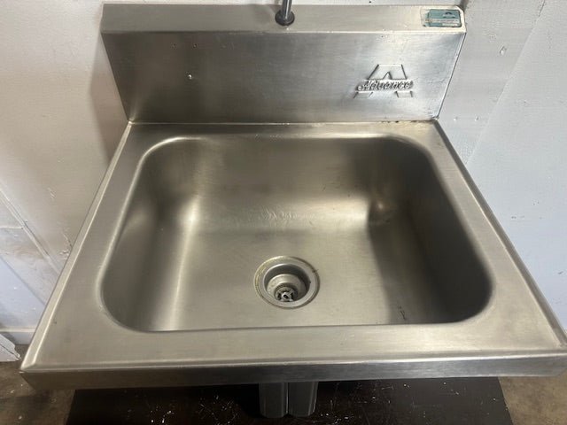 ADVANCE FOOD SERVICE HANDS FREE STAINLESS STEEL WALL MOUNTED HAND WASH SINK - Second Life - Equipment - collection_name