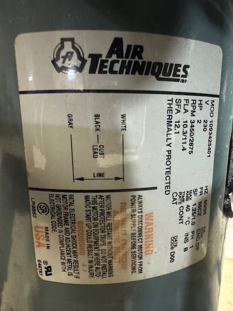 "Air Techniques VacStar 80H" Dental Vacuum Pump Operatory Suction System,230V - Second Life - Equipment - collection_name