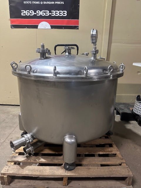 "ALL S.S PRESSURE TANK WITH VALVES AND PRESSURE GUIDE - Bargains R Ours - #collection_name#