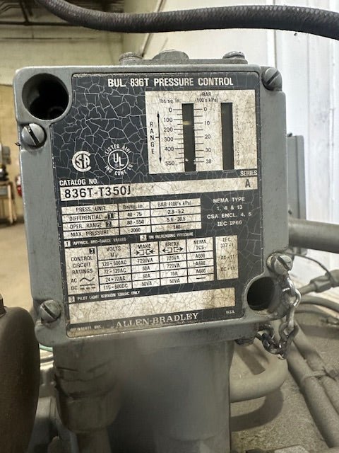 ALLEN BRADLEY 836T - T350J INDUSTRIAL 10GAL HYDRAULIC PUMP - Second Life - Equipment - collection_name