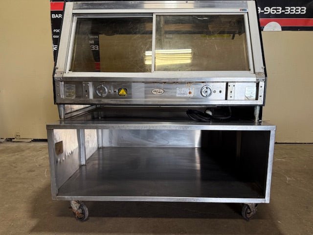 ALTO SHAAM ELECTRIC HEATED HALO/CONNECTION SELF SERVICE FOOD DISPLAY W/ CABINET STORAGE - Bargains R Ours - #collection_name#