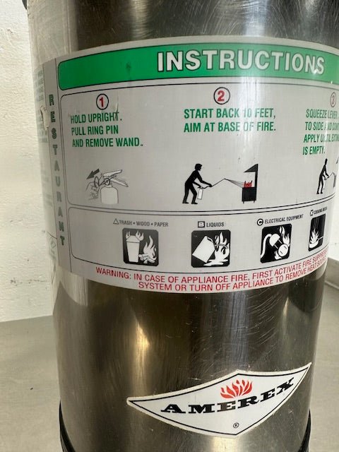 "Amerex 260" 6 Liter Class K Wet Chemical Fire Extinguisher for Kitchen Use - Second Life - Equipment - collection_name