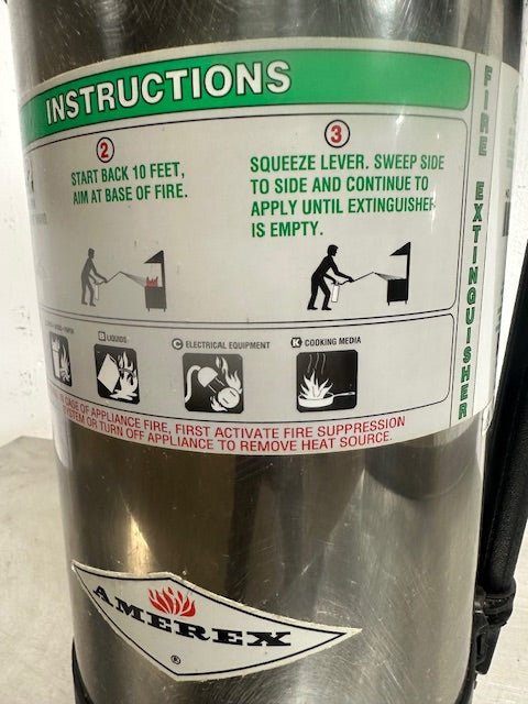 "Amerex 260" 6 Liter Class K Wet Chemical Fire Extinguisher for Kitchen Use - Second Life - Equipment - collection_name