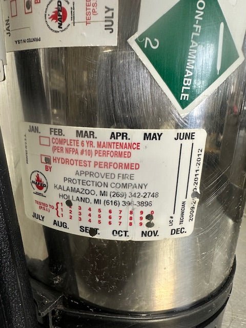 "Amerex 260" 6 Liter Class K Wet Chemical Fire Extinguisher for Kitchen Use - Second Life - Equipment - collection_name