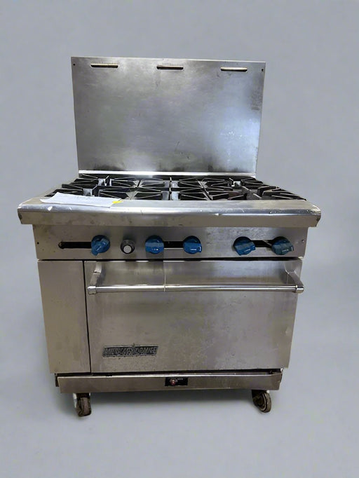 AMERICAN RANGE 6 BURNER STOVE/RANGE WITH OVEN - NATURAL GAS - Bargains R Ours - #collection_name#