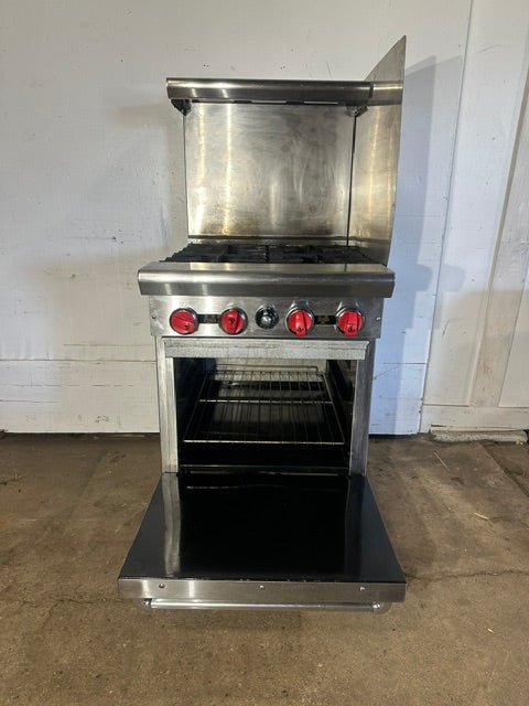 "AMERICAN RANGE" H.D COMMERCIAL N GAS 4 BURNER STOVE WITH OVEN - Second Life-Equipment-collection_name
