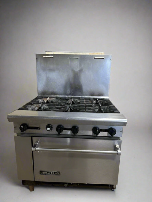 "AMERICAN RANGE" NAT GAS 6 BURNERS STOVE WITH STANDARD OVEN - Bargains R Ours - #collection_name#