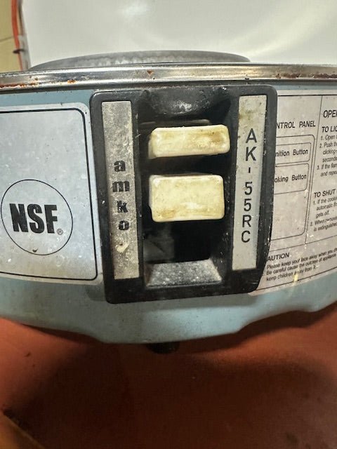 "AMKO AK - 55RC" natural gas rice cooker base, 35000 btu/hr - Second Life - Equipment - collection_name