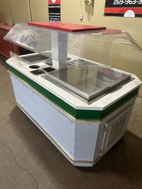 CAMBRO PORTABLE BAR W/ REMOVABLE SPEED RAIL ICE BIN 8 SLOT SHELVING COMPARTMENTS - Bargains R Ours - #collection_name#