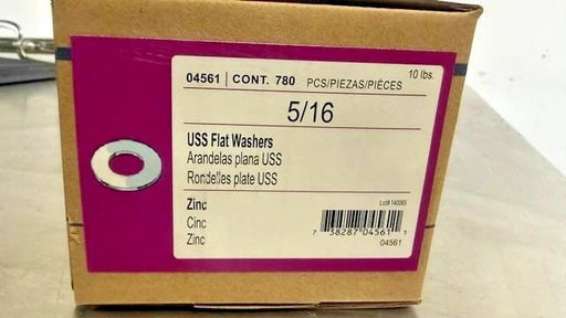 APPX 780 OR 10LBS OF MIDWEST  04561 ZINC PLATED STEEL WASHERS OD 7/8", ID 5/16" - Second Life-Equipment-collection_name