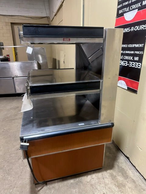 "ATLANTIC FOOD" COMMERCIAL LIGHTED SELF SERVICE HOT FOOD MERCHANDISER - Bargains R Ours - #collection_name#