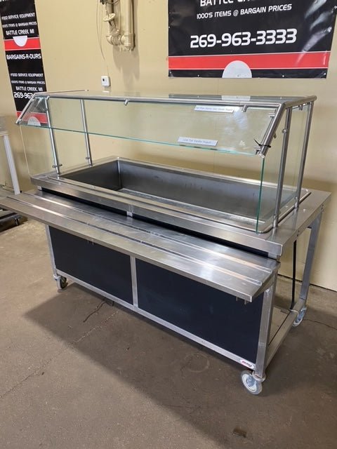 "ATLAS METAL" COLD FOOD/SALAD REFRIGERATED BUFFET WITH ONE SIDE CLASS - Bargains R Ours - #collection_name#