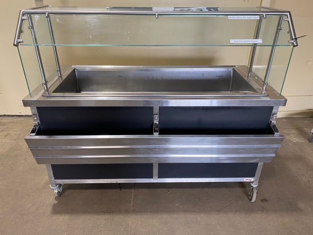 "ATLAS METAL" COLD FOOD/SALAD REFRIGERATED BUFFET WITH ONE SIDE CLASS - Bargains R Ours - #collection_name#