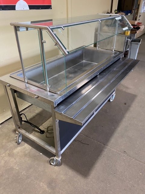 "ATLAS METAL" COLD FOOD/SALAD REFRIGERATED BUFFET WITH ONE SIDE CLASS - Bargains R Ours - #collection_name#