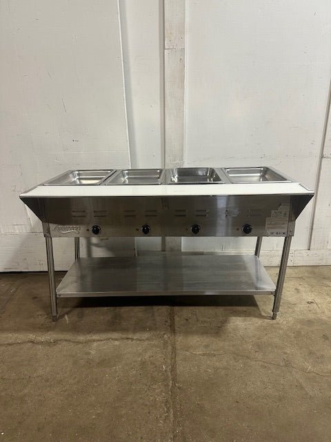 "AVANTCO 177STE4SH" 208/240 V H.D COMMERCIAL HEATED 4 WELL STEAM FOOD TABLE - Second Life - Equipment - collection_name