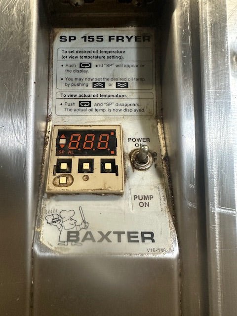 "BAXTER SP155G - M2424"H.D COMMERCIAL 24x24" NATURAL GAS DONUT FRYER W/ 2 RACKS - Second Life - Equipment - collection_name
