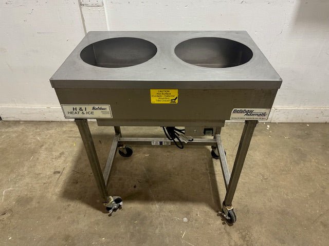 Belshaw Heat Ice, H&I - 2 STAINLESS STEEL DONUT ICYING TABLE ON STAND 115V - Second Life - Equipment - collection_name