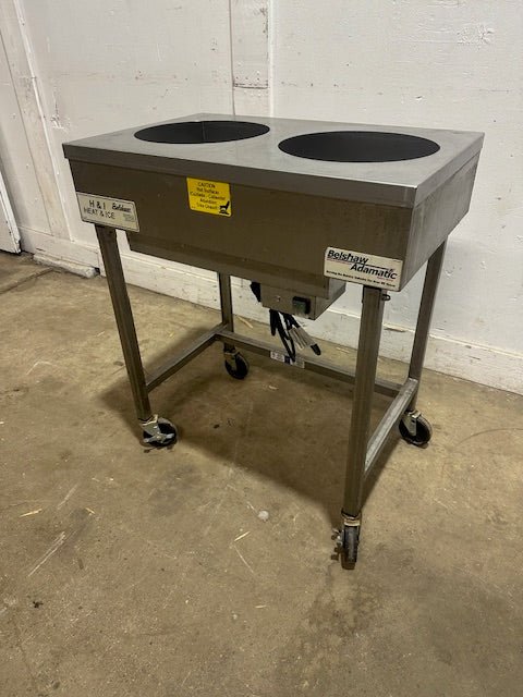Belshaw Heat Ice, H&I - 2 STAINLESS STEEL DONUT ICYING TABLE ON STAND 115V - Second Life - Equipment - collection_name