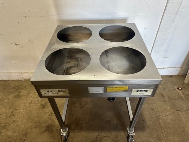 Belshaw Heat Ice, H&I - 4 STAINLESS STEEL DONUT ICYING TABLE ON STAND 208V, 1PH - Second Life - Equipment - collection_name