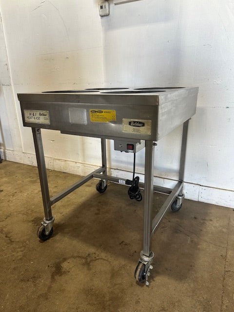 Belshaw Heat Ice, H&I - 4 STAINLESS STEEL DONUT ICYING TABLE ON STAND 208V, 1PH - Second Life - Equipment - collection_name