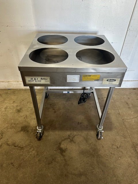 Belshaw Heat Ice, H&I - 4 STAINLESS STEEL DONUT ICYING TABLE ON STAND 208V, 1PH - Second Life - Equipment - collection_name