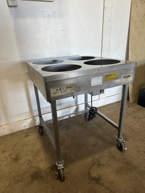 Belshaw Heat Ice, H&I - 4 STAINLESS STEEL DONUT ICYING TABLE ON STAND 208V, 1PH - Second Life - Equipment - collection_name