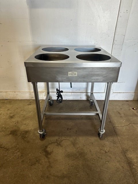 Belshaw Heat Ice, H&I - 4 STAINLESS STEEL DONUT ICYING TABLE ON STAND 208V, 1PH - Second Life - Equipment - collection_name