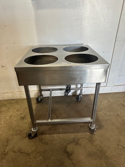 Belshaw Heat Ice, H&I - 4 STAINLESS STEEL DONUT ICYING TABLE ON STAND 208V, 1PH - Second Life - Equipment - collection_name