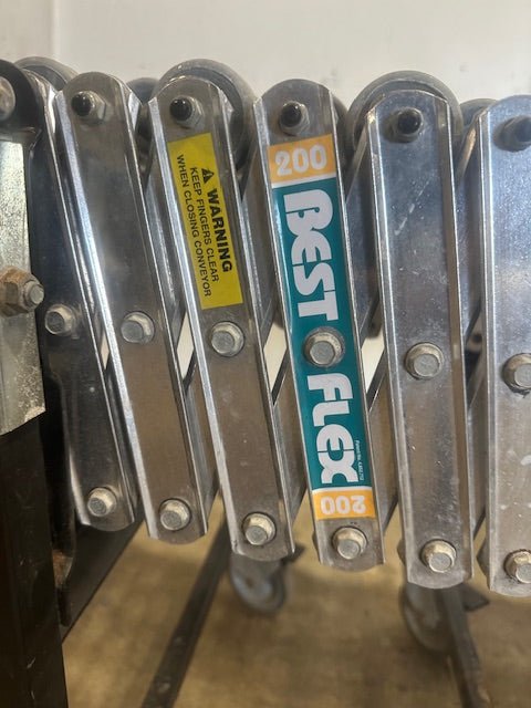 BEST FLEX 200 EXPANDABLE FLEXIBLE GRAVITY SKATEWHEEL CONVEYOR 75"L TO 294"L EXP - Second Life - Equipment - collection_name