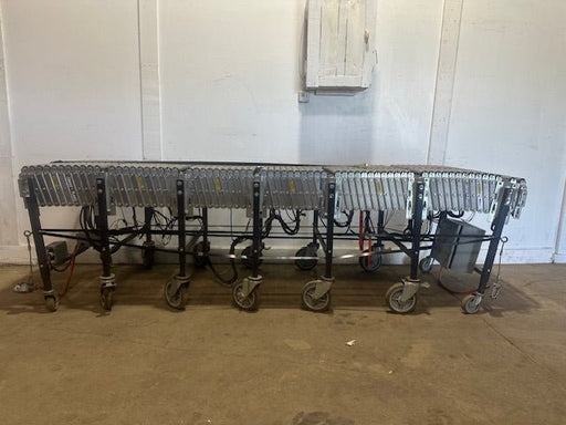 "BEST FLEX" EXPANDABLE FLEXIBLE GRAVITY MOTOR ROLLER CONVEYOR ON LOCKABLE CASTERS - Second Life - Equipment - collection_name