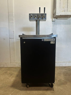 "BEVERAGE-AIR BM23-B-28" COMMERCIAL KEGERATOR BEER DISPENSER/COOLER, 115V 1PH