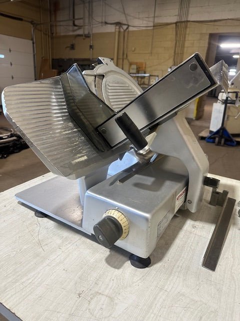 BIZERBA MEAT SLICER 13" BLADE WITH COVER ELECTRIC COUNTER TOP - Bargains R Ours - #collection_name#