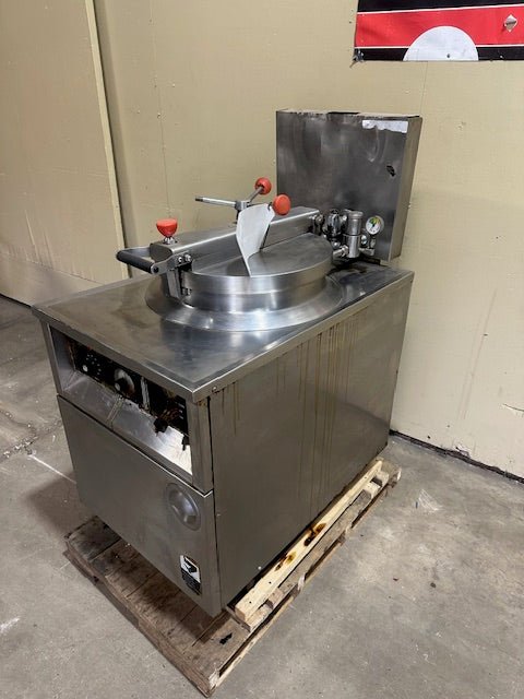 BKI HEAVY DUTY COMMERCIAL STAINLESS STEEL ELECTRIC DEEP WELL PRESSURE FRYER WITH THERMOSTAT ON CASTERS SERIES A - Bargains R Ours - #collection_name#