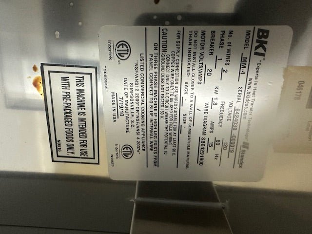 "BKI MM - 4" HEATED LIGHTED HOT FOOD/ ROTISSERIE DISPLAY MERCHANDISER 120V, 1PH - Second Life - Equipment - collection_name