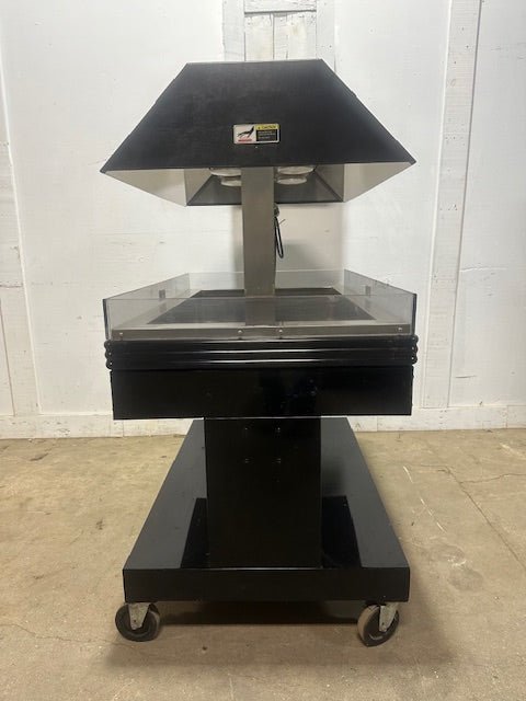 BKI MM - 4 HEATED,LIGHTED HOT FOOD DISPLAY MERCHANDISER W/2 WOODEN SHELF 120V,1PH - Second Life - Equipment - collection_name