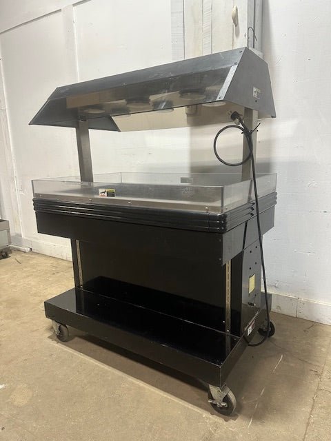 BKI MM - 4 HEATED,LIGHTED HOT FOOD DISPLAY MERCHANDISER W/2 WOODEN SHELF 120V,1PH - Second Life - Equipment - collection_name