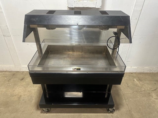 BKI MM - 4 HEATED,LIGHTED HOT FOOD DISPLAY MERCHANDISER W/2 WOODEN SHELF 120V,1PH - Second Life - Equipment - collection_name