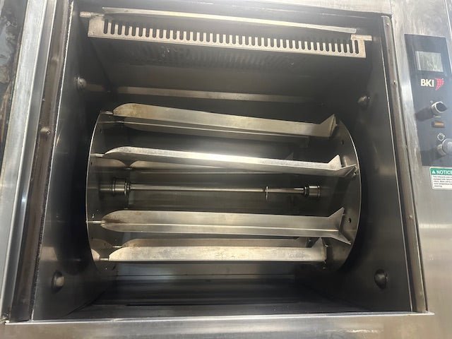 BKI VGG8 STAND ROTISSERIE OVEN WITH VGH8 208 - 240v 1ph VENTLESS EXHAUST SYSTEM - Second Life - Equipment - collection_name