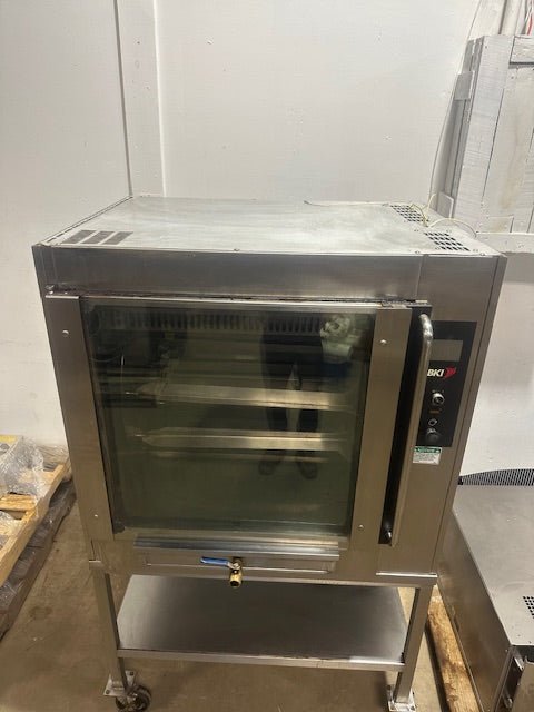 BKI VGG8 STAND ROTISSERIE OVEN WITH VGH8 208 - 240v 1ph VENTLESS EXHAUST SYSTEM - Second Life - Equipment - collection_name