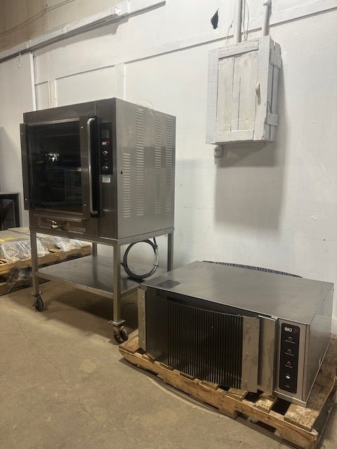 BKI VGG8 STAND ROTISSERIE OVEN WITH VGH8 208 - 240v 1ph VENTLESS EXHAUST SYSTEM - Second Life - Equipment - collection_name